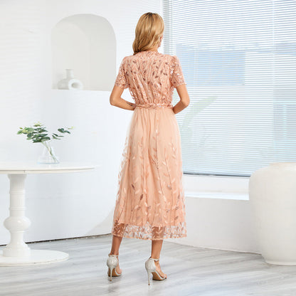 LD | stijlvolle midi-jurk met bloemenprint