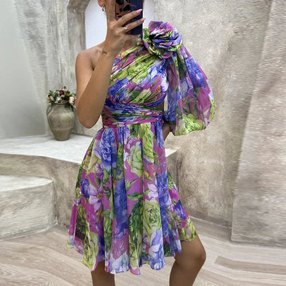 LD | Sexy jurkje met bloemenprint en decolleté