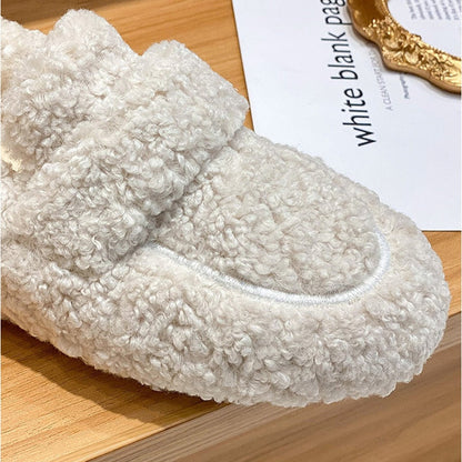 LD | Knusse loafers van imitatiebont