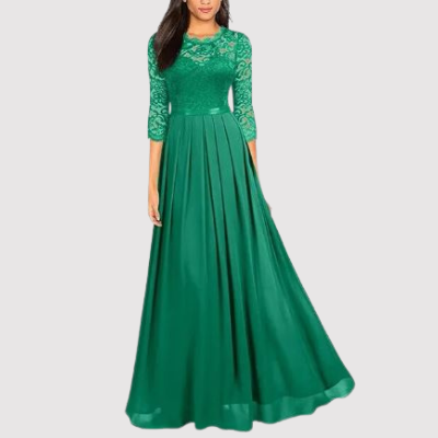LD | Elegante maxi jurk met kanten details voor elke gelegenheid
