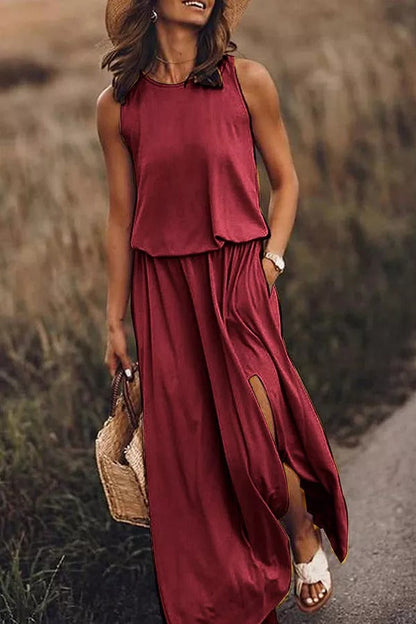 LD | Giselle Los gesneden maxi jurk met split