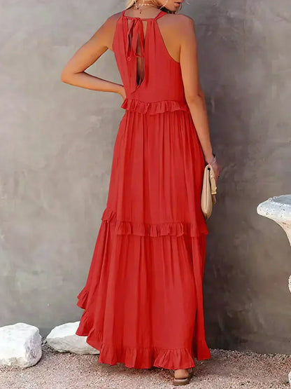 LD | Effortless Ruffle Maxi Dress