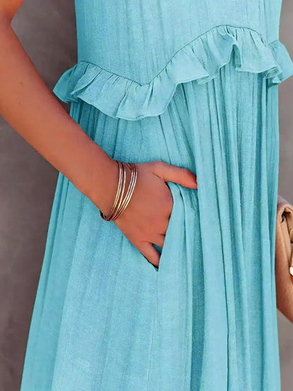 LD | Effortless Ruffle Maxi Dress