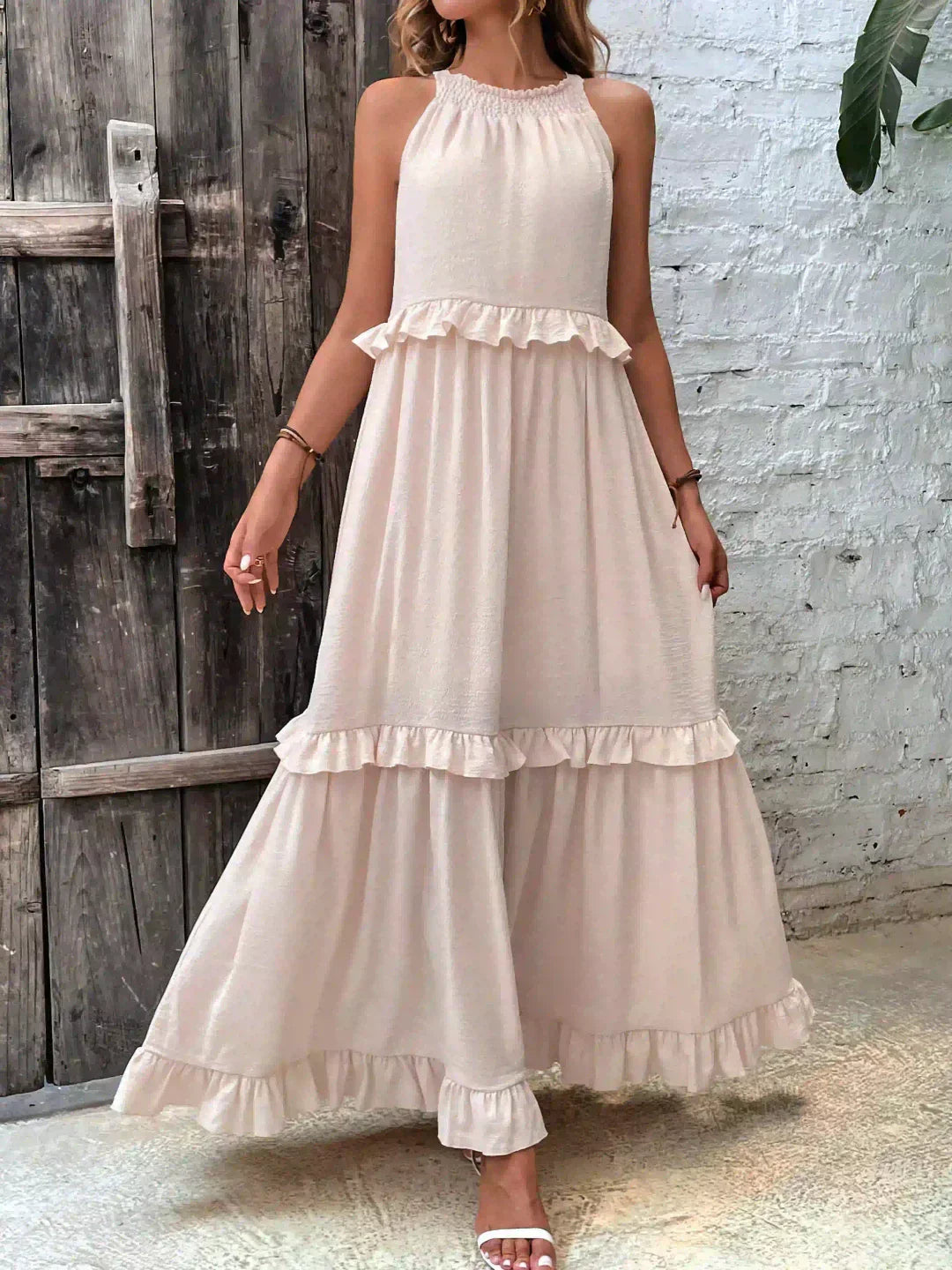 LD | Effortless Ruffle Maxi Dress