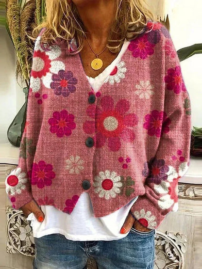 LD | Bedrukt vest met knoopsluiting