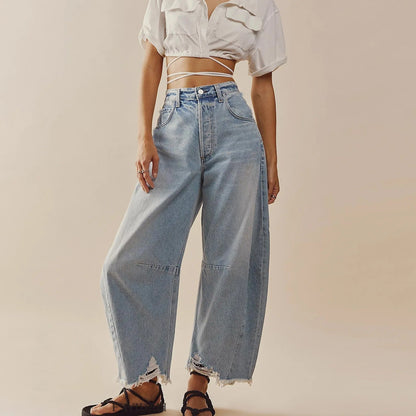 LD | Relaxed taps toelopende cargo jeans
