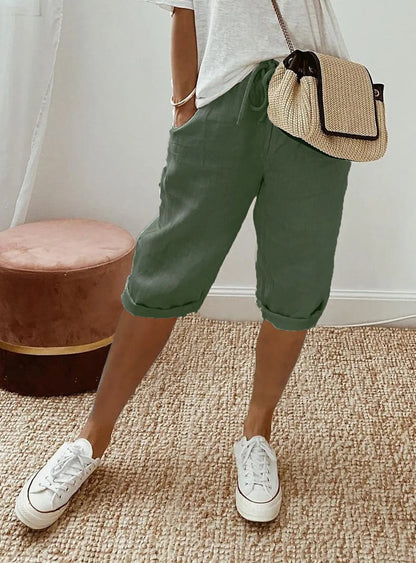 LD | Opgerolde string shorts
