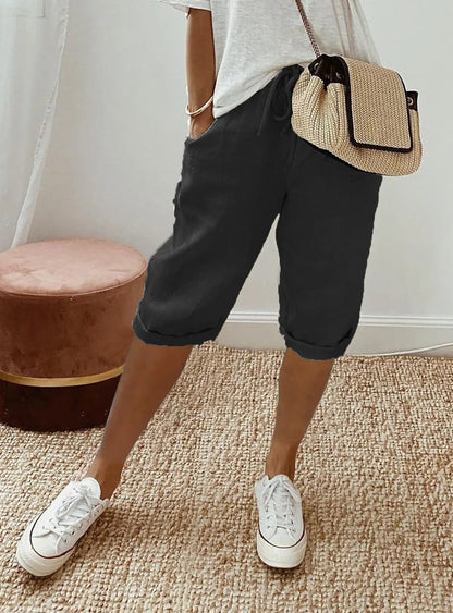 LD | Opgerolde string shorts