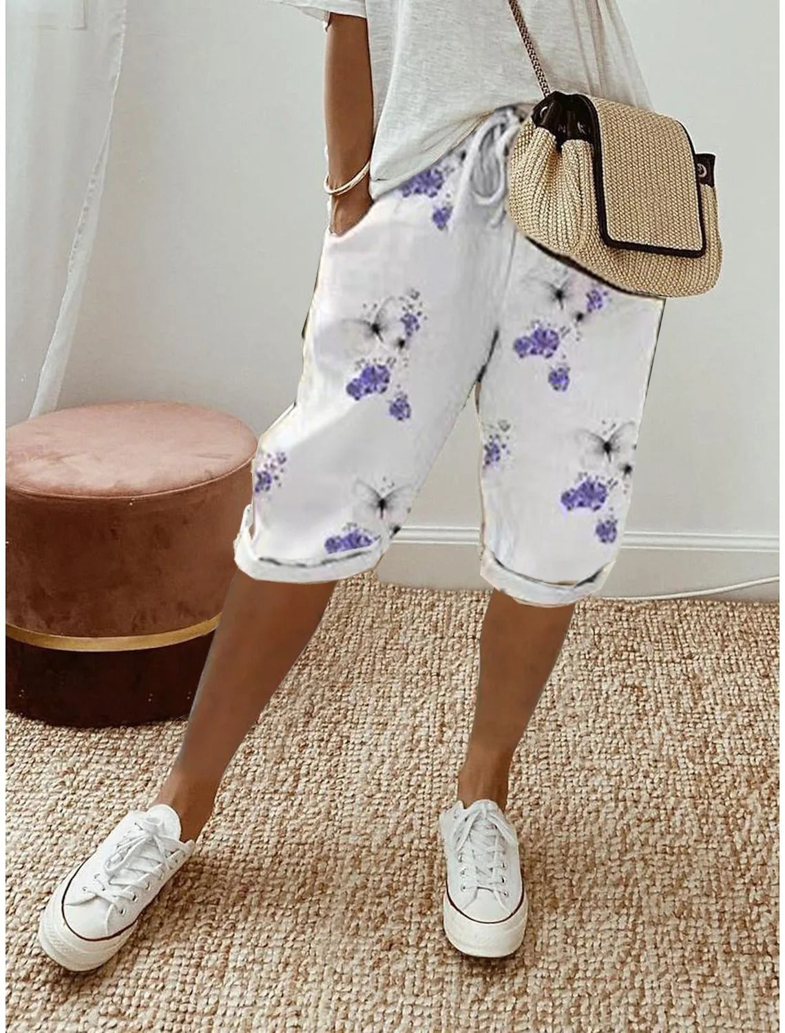 LD | Opgerolde string shorts