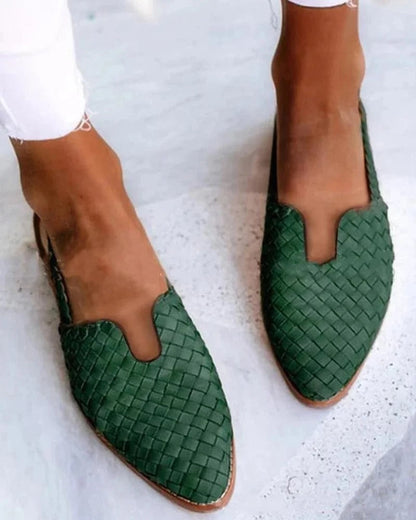 LD | Geweven slip-on flats