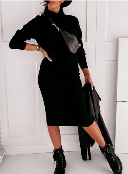 LD | Elegante ribtrui en rok set