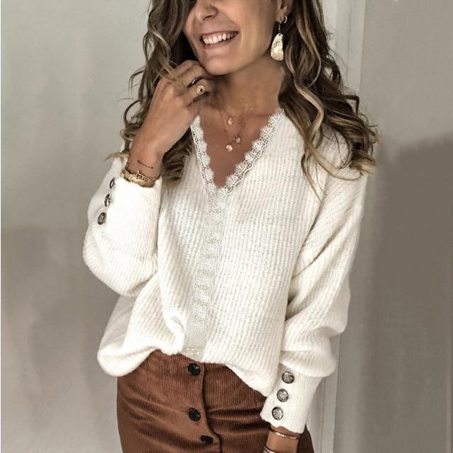 Ongecompliceerde en trendy wintertrui
