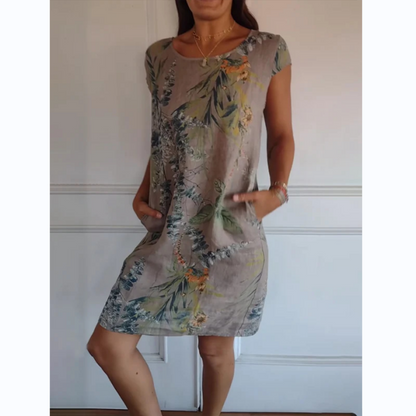 LD | Botanische midi jurk