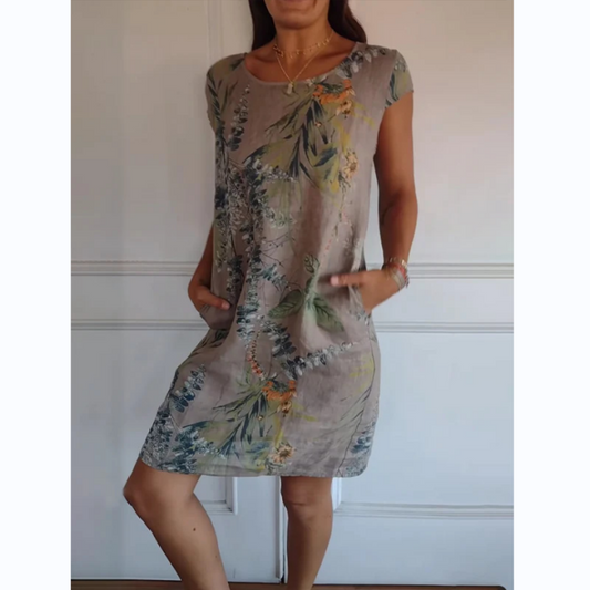 LD | Botanische midi jurk