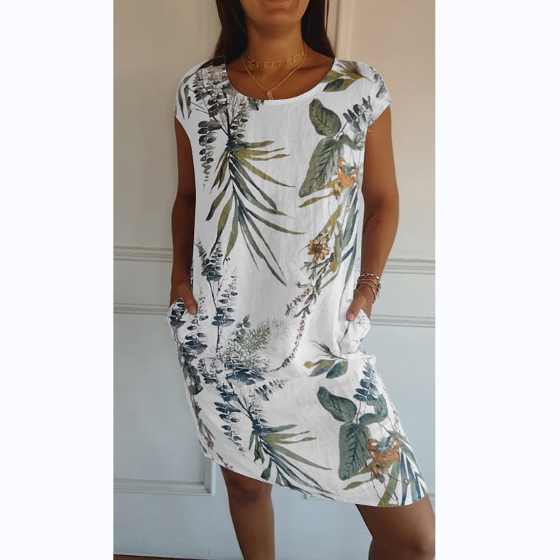 LD | Botanische midi jurk