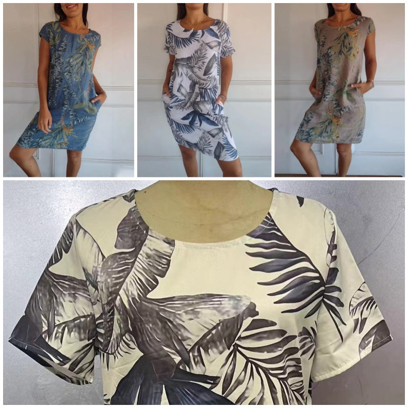 LD | Botanische midi jurk