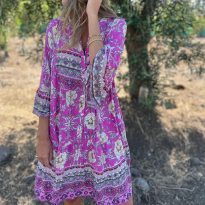 LD Luxe Bloemen Maxi Jurk