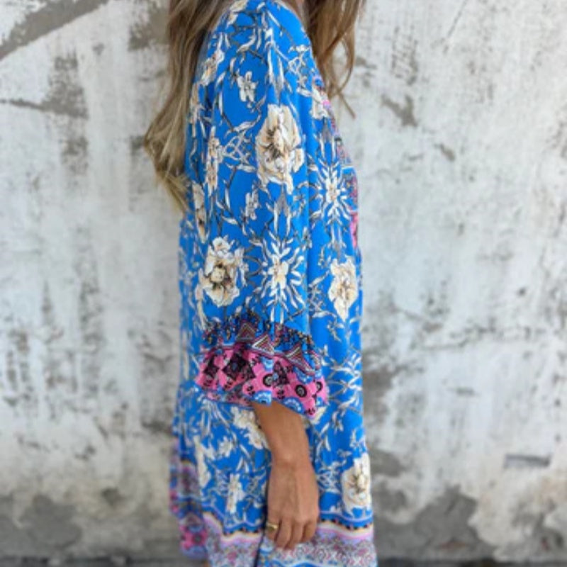 LD Luxe Bloemen Maxi Jurk