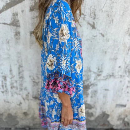 LD Luxe Bloemen Maxi Jurk