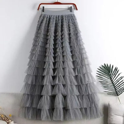 LD | Maxi rok met ruches en tule